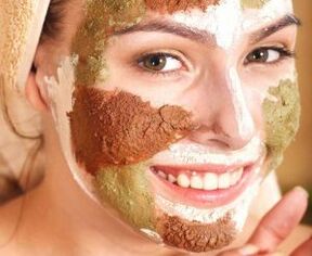 Lifting mask to rejuvenate the facial skin at home